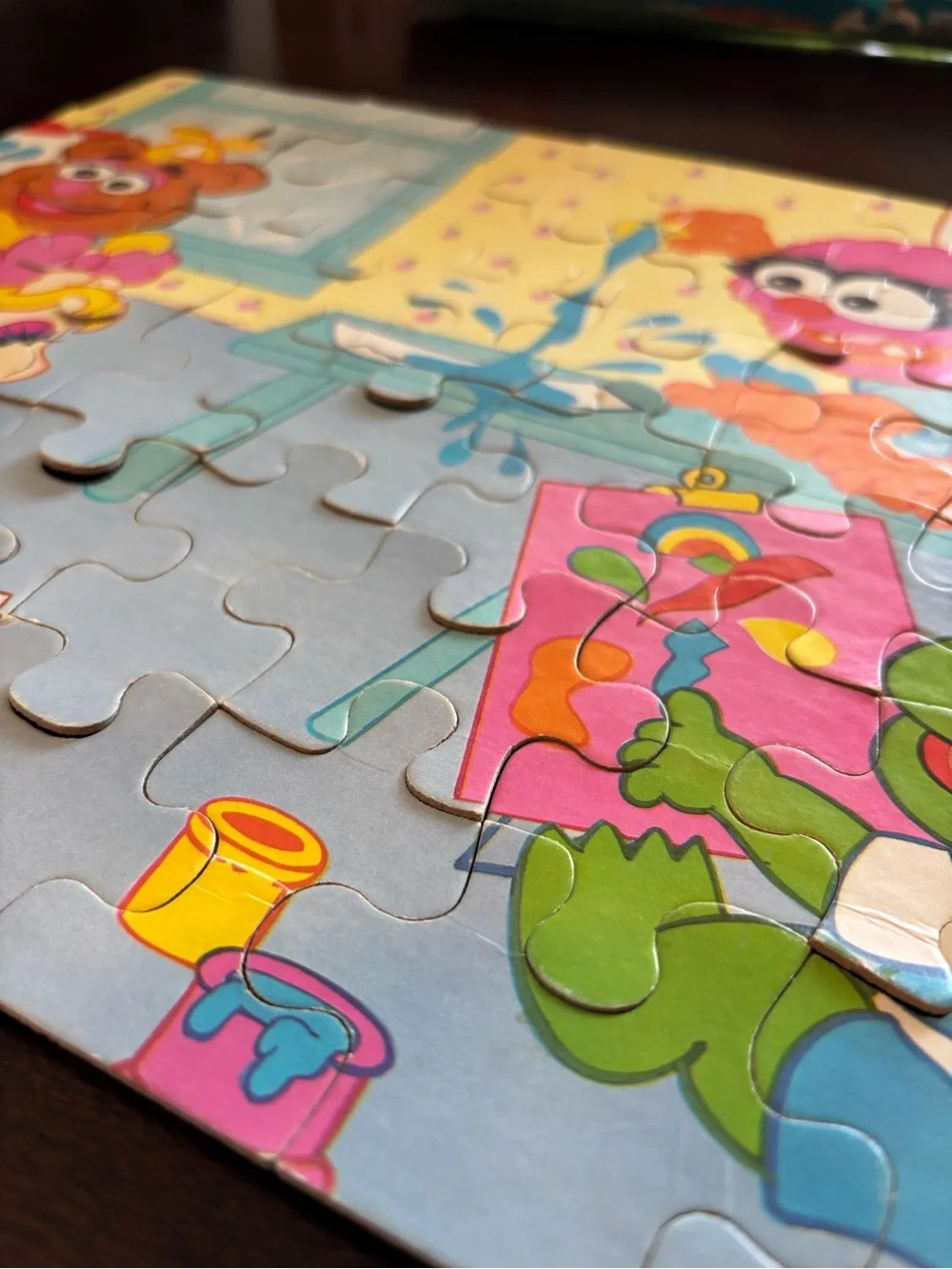 MB Vintage 1987 Muppet Babies 60-Piece Puzzle - Colorful Kids Jigsaw